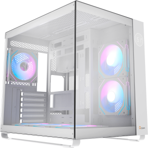 Корпус ПК без блока питания / Ocypus Iota-C70-WHD600XX-GL / Корпус ПК без блока питания/ Case Ocypus Iota C70 WH ARGB, Midi-Tower, TG, 6x120mm ARGB, 2xUSB-A 3.0 + 1xUSB-C 3.1, ATX, mATX, mITX White