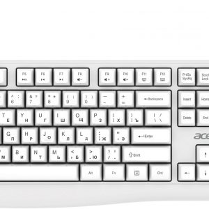 Клавиатура / Acer ZL.KBDCC.01B / Клавиатура Acer OKW301 белый USB Multimedia для ноутбука (ZL.KBDCC.01B)