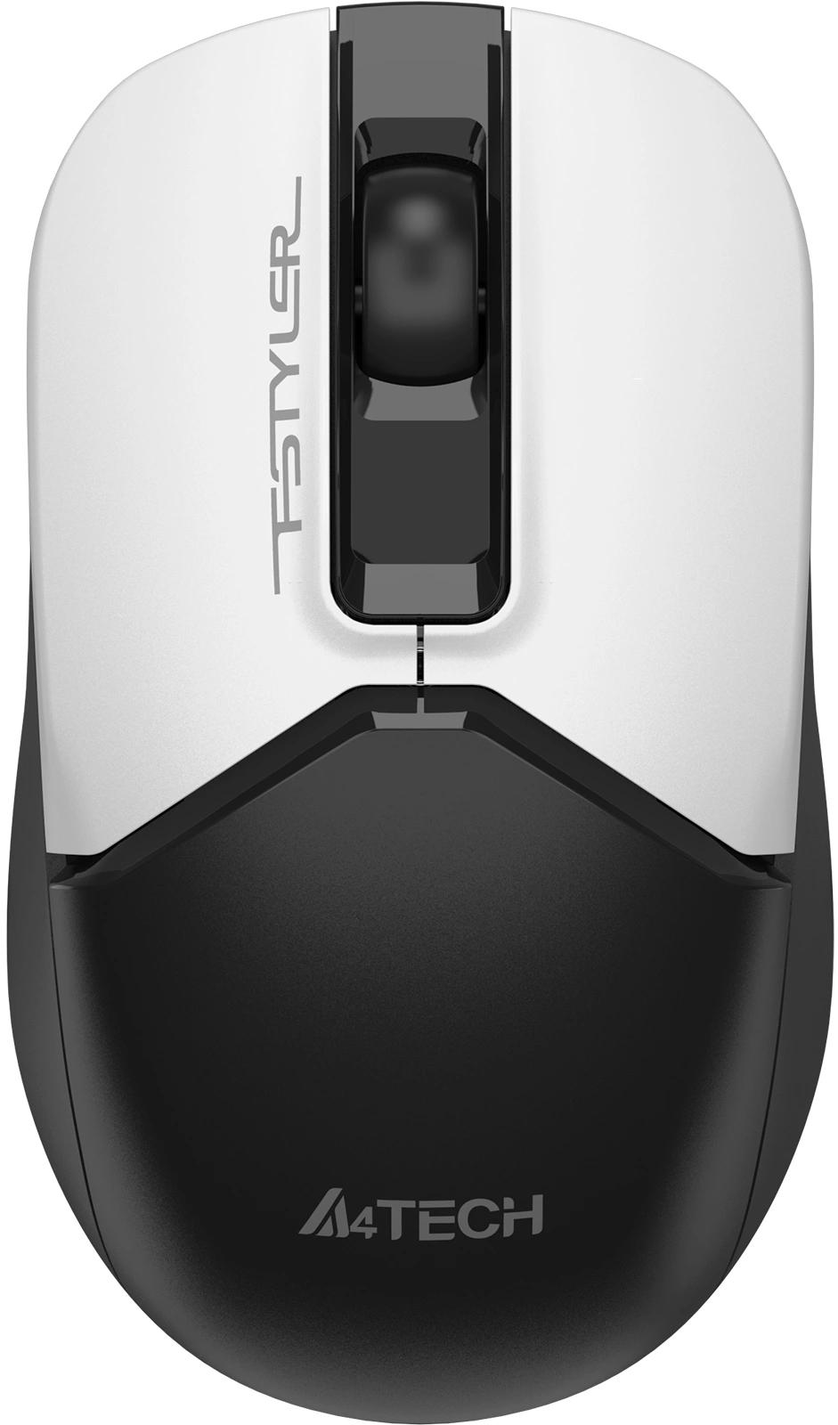 Мышь / A4Tech FG12 PANDA / Мышь A4Tech Fstyler FG12 Panda белый/черный оптическая 1200dpi беспров. USB 3but