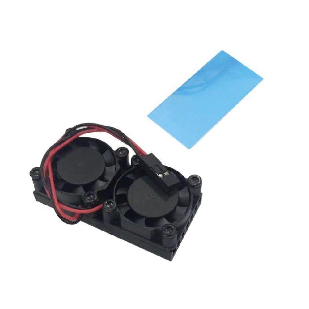 Вентилятор корпусной / ACD Systems RA535 / Кулер ACD RA535 Два вентилятора с радиатором ACD Double Fans (25257mm) + Radiator (50255mm) for Raspberry Pi 3B+/4B (RASP3409)
