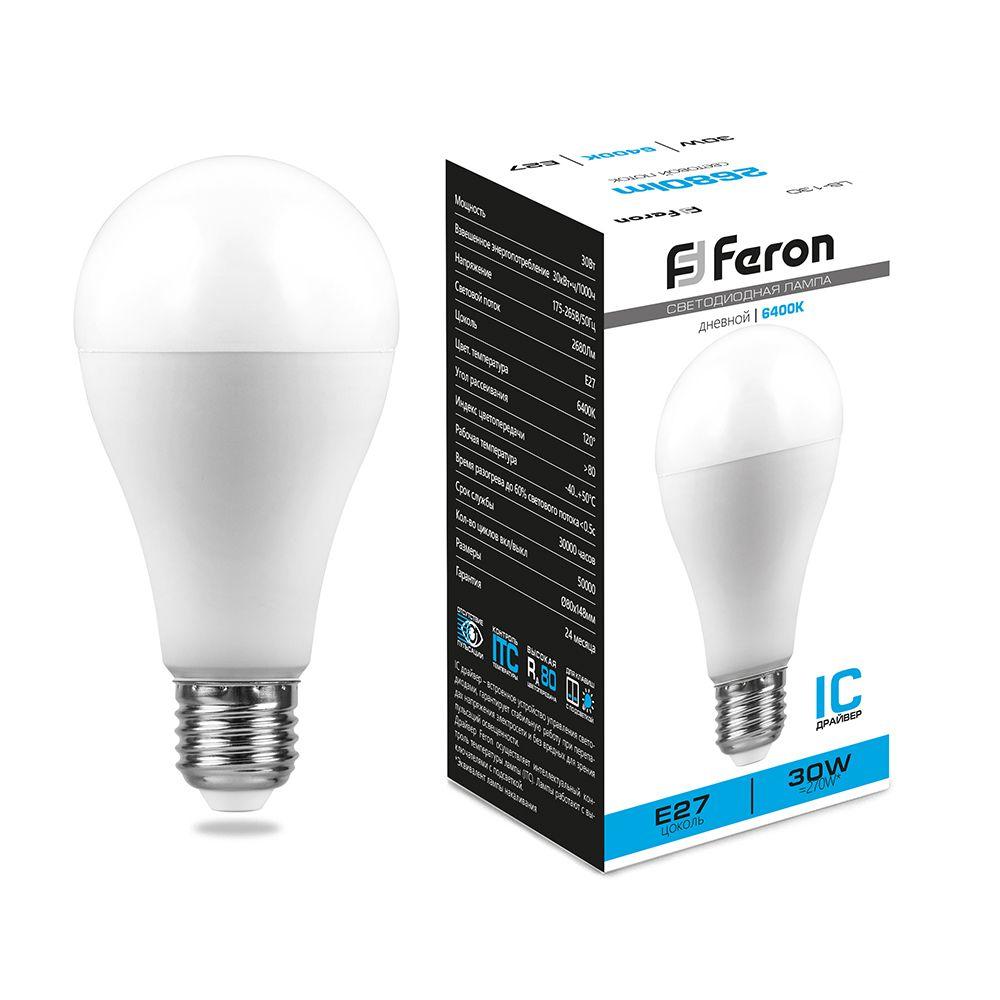 Лампа светодиодная / FERON 38196 / Лампа светодиодная/ Лампа светодиодная LED 30вт Е27 дневной
