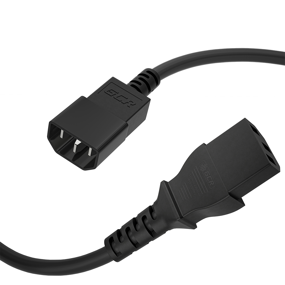 Кабель питания / Greenconnect GCR-54325 / GCR PRO Кабель питания удлинитель черный, 10.0m, С13 - С14, 30,5mm, медь