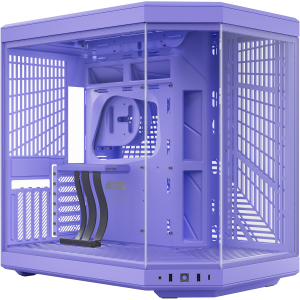 Корпус без блока питания / HYTE Y70 (CS-HYTE-Y70-TM) / Корпус без блока питания/ Case HYTE Y70, Midi-Tower, TG, no fans, 2xUSB-A 3.2, 1xUSB Type-C, E-ATX, ATX, mATX, mITX Taro Milk