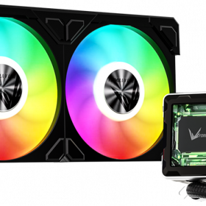 Formula V Line Cryo Wing Digi 240 BK, 240mm, LCD 2.73", 2x120mm, ARGB fans, LGA115X/1200/1700/1851/1366/2011/2066, AM3/AM4/AM5/Ryzen3/Ryzen5/Ryzen7/Threadripper/RT4