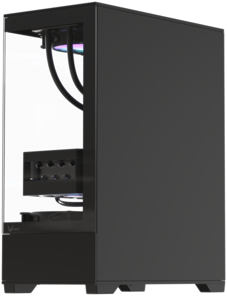 Formula V Line Crystal Z1 Black V2, ATX, Left & Front side Tempered Glass, USB3.0*1+USB2.0*1,+Type C*1