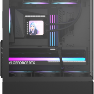 Formula V Line Crystal Z1 Plus Black AR V2, ATX, Left & Front side Tempered Glass, USB3.0*1+USB2.0*1,+Type C*1, TOP 2x120mm ARGB, REAR 1x120mm ARGB
