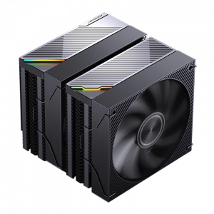 Кулер для процессора / JONSBO CA90 ARGB Black / Кулер для процессора/ CPU Cooler JONSBO CA90 ARGB (270W, 4-pin PWM, 159mm, Al/Cu, 6x6mm, ARGB, 1x130mm + 1x120mm, 76.57CFM/69.61CFM, 31.4dBA/32.6dBA, 1800RPM/1800RPM, S 1851/1700/1200/115X, AM4/AM5 Black)