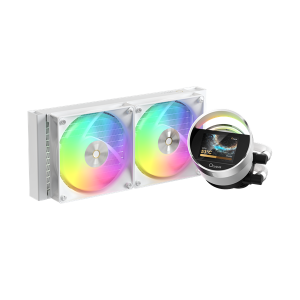 Ocypus Sigma L24 WH ARGB, 240mm, LCD Pump 2.4", 2x120mm ARGB fans, LGA115X/1200/1700/18XX, AM4/AM5