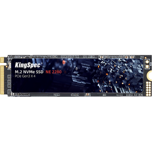 Твердотельный накопитель / Kingspec NE-2TB 2280 / Твердотельный накопитель/ Kingspec SSD NE-2TB 2280, 2048GB, M.2(22x80mm), NVMe, PCIe 3.0 x4, R/W 3100/2100MB/s, IOPs н.д./н.д., TBW 2000, DWPD 0.89 (3 года)