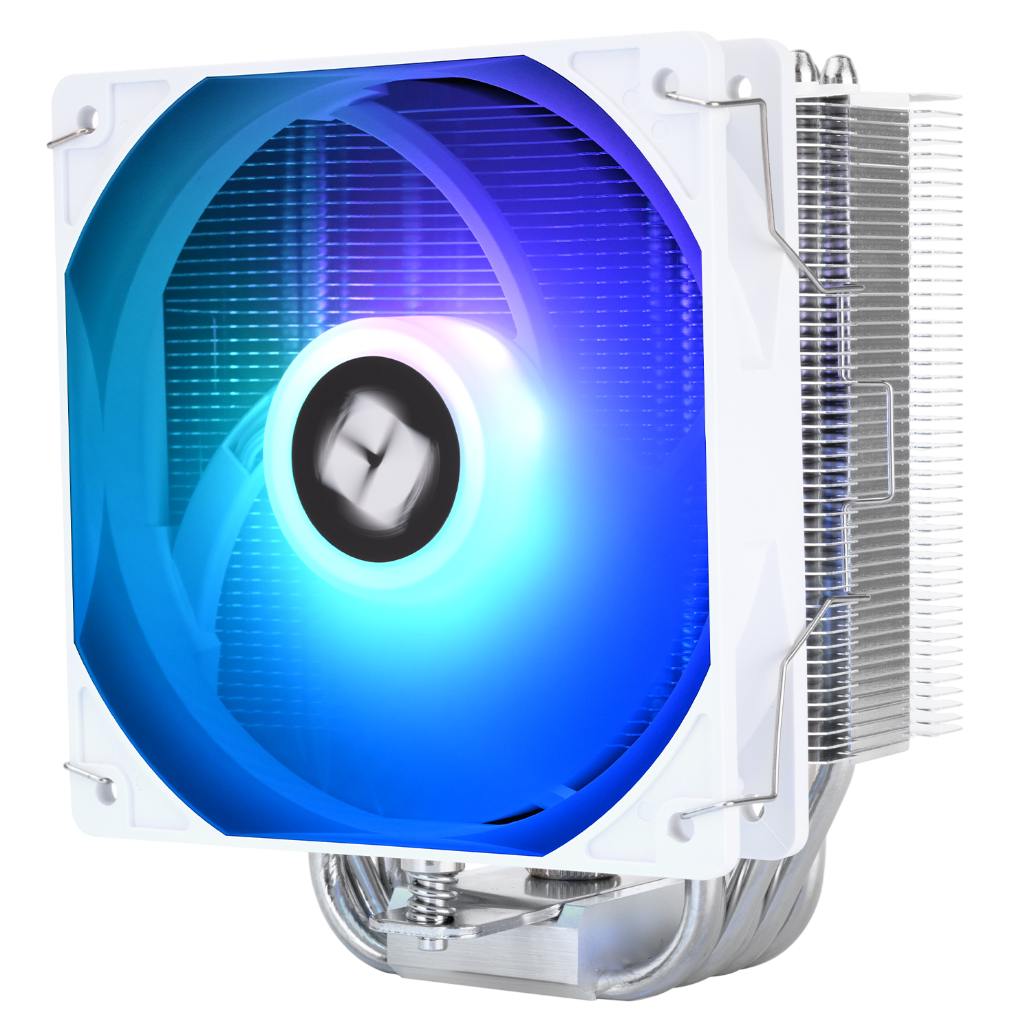 Кулер для процессора / Thermalright Burst Assasin 120 SE ARGB (BA120-SE-ARGB-WH) / Кулер для процессора/ CPU Cooler Thermalright Burst Assasin 120 SE ARGB (4-pin PWM, 148mm, Ni/CU, 6x6mm, ARGB, 1x120mm, 66.17CFM, 25.6dBA, 1550RPM, S 1851, 1700, 1200, 115X, AM5, AM4, white/silver)