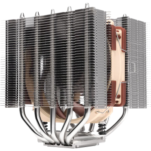 Кулер для процессора / Noctua NH-D12L / Кулер для процессора/ CPU Cooler Noctua NH-D12L (148W, 4-pin PWM, 145mm, Al/Cu, 5x6mm, 1x120mm, 60.1CFM, 22.6dBA, 2000RPM, S 1851/1700/1200/115X, AM5/AM4, Beige/Brown)
