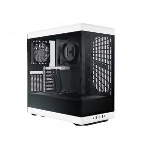 Корпус без блока питания / HYTE CS-HYTE-Y40-BW / Корпус без блока питания/ Case HYTE Y40, Midi-Tower, TG, no fans, 2xUSB-A 3.2, 1xUSB Type-C, ATX, mATX, mITX Panda