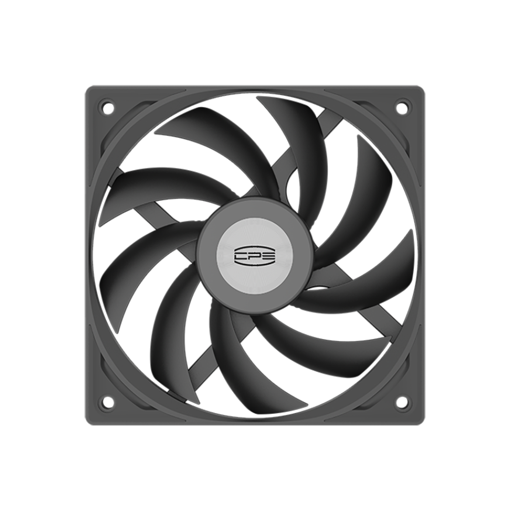 Кулер для корпуса / PCCooler F5 R12015 BK / Кулер для корпуса/ Case Cooler PCCooler F5 R12015 BK (120x120x15mm, 4-pin PWM, 68CFM, 35dBA, 2200RPM, Black)