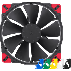 Кулер для корпуса / Noctua NF-A20 PWM chromax.black.swap / Кулер для корпуса/ Case Cooler Noctua NF-A20 PWM chromax.black.swap (200x200x30mm, 4-pin PWM, 86.46CFM, 18.1dBA, 800RPM, Black)