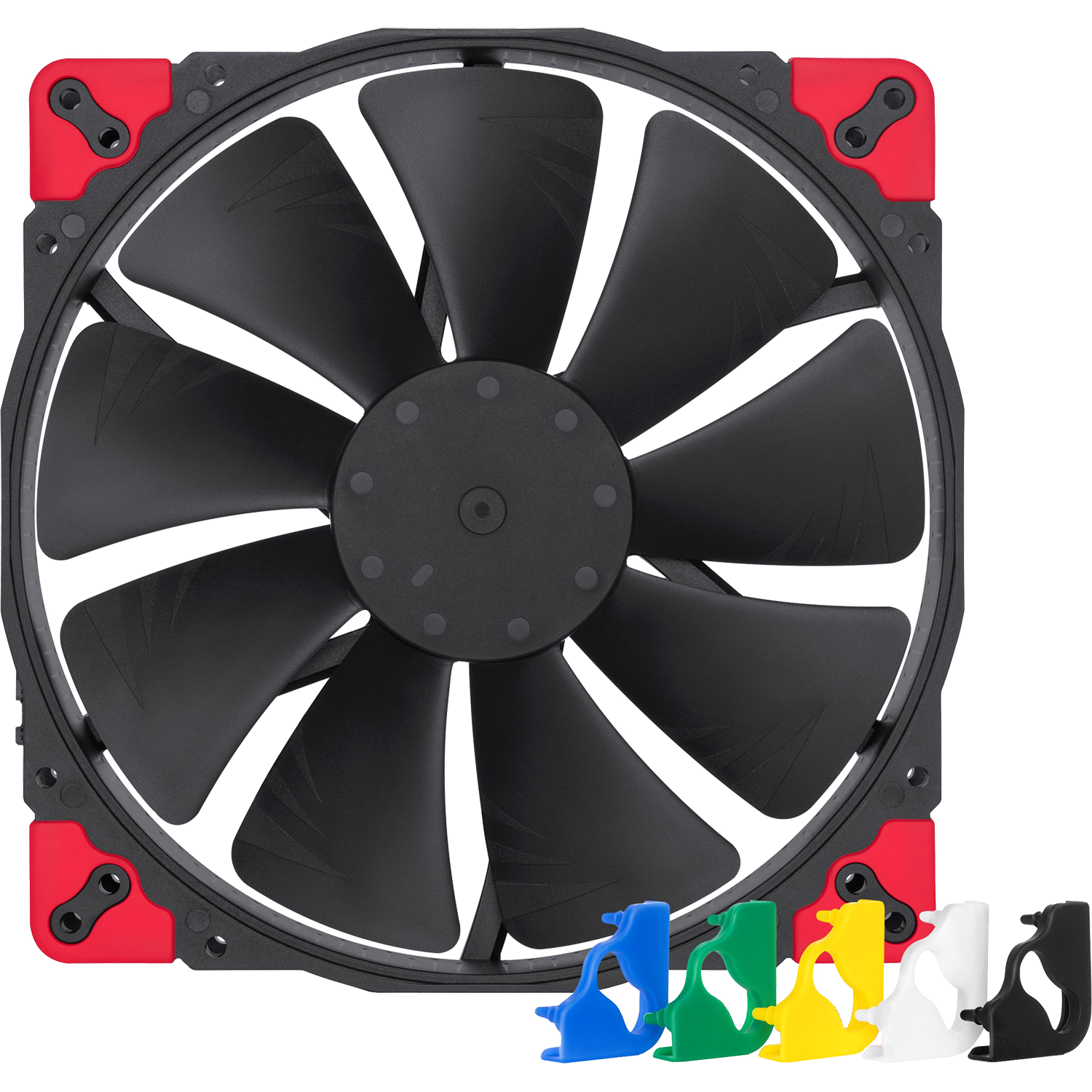 Кулер для корпуса / Noctua NF-A20 PWM chromax.black.swap / Кулер для корпуса/ Case Cooler Noctua NF-A20 PWM chromax.black.swap (200x200x30mm, 4-pin PWM, 86.46CFM, 18.1dBA, 800RPM, Black)