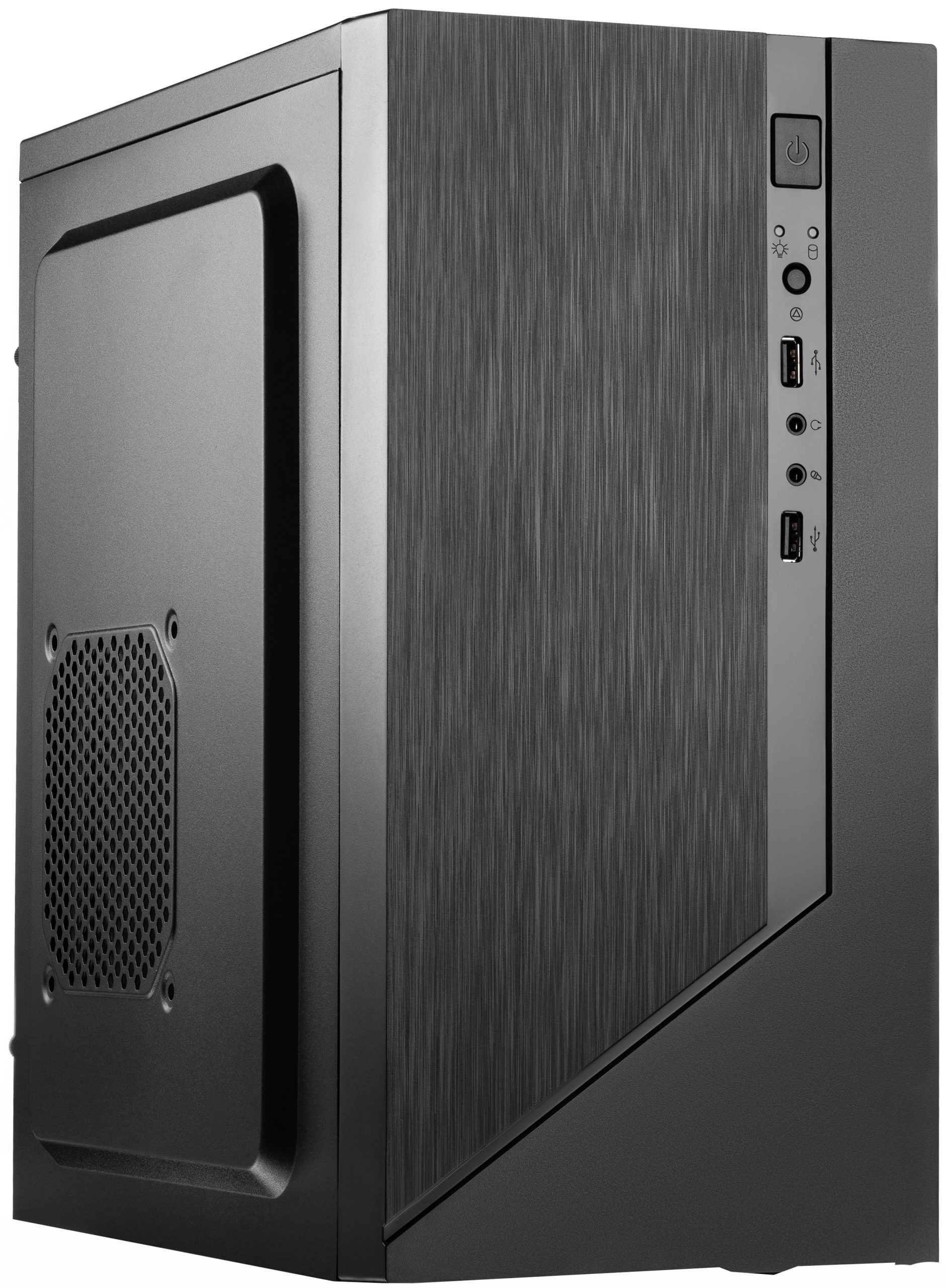 Корпус без блока питания / Foxline FZ-015 / Корпус без блока питания/ Case Forza mATX, w/o PSU, 2xUSB2.0, Black, w/o FAN, no power cord