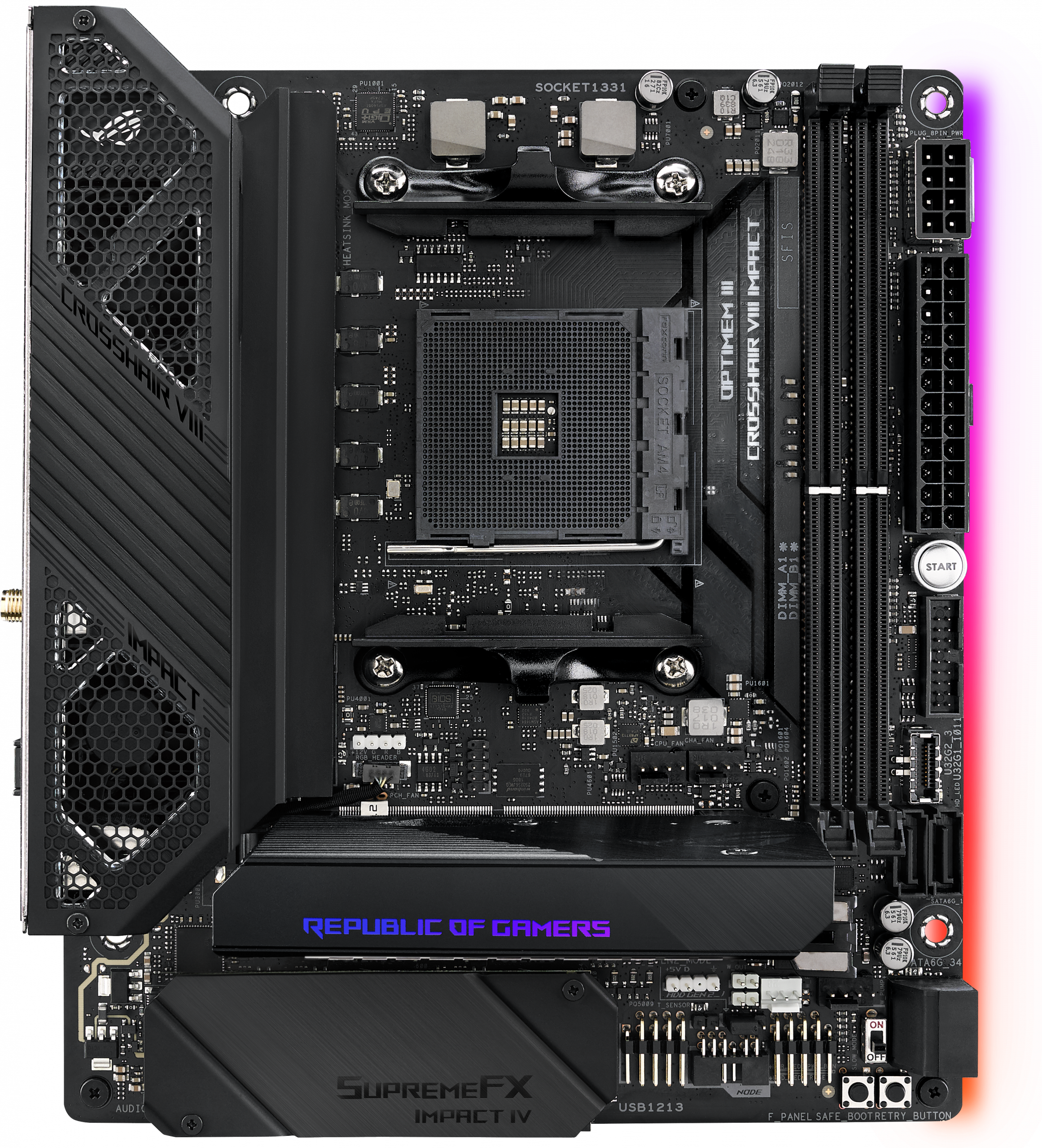 Материнская плата / ASUS ROG CROSSHAIR VIII IMPACT / Материнская плата/ ROG CROSSHAIR VIII IMPACT