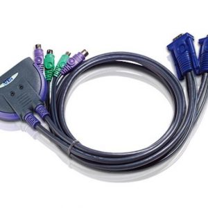 2-х портовый KVM переключатель PS/2, 0,9м / ATEN CS62S / 2-х портовый KVM переключатель PS/2, 0,9м/ 2 PORT KVM SWITCH FOR PS2  W/0.9m