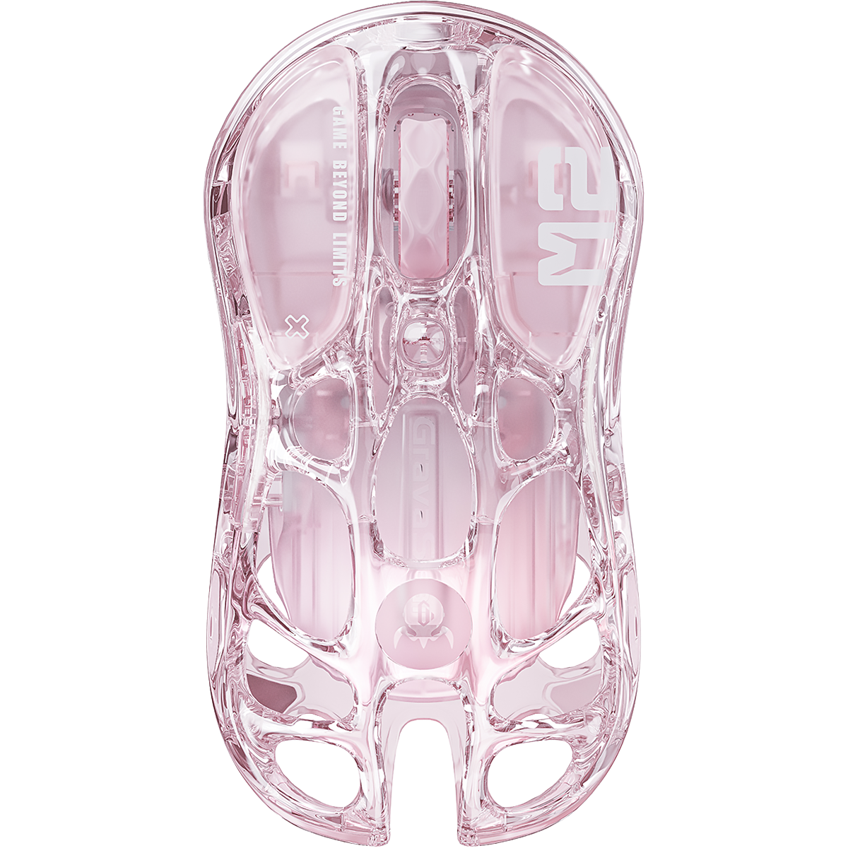 Игровая мышь / GravaStar Mercury M2 Crystal Rose (6972448925556) / Игровая мышь/ Беспроводная мышь Gravastar Mercury M2 XTAL PNK