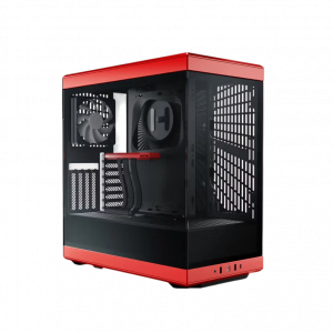 Корпус без блока питания / HYTE CS-HYTE-Y40-BR / Корпус без блока питания/ Case HYTE Y40, Midi-Tower, TG, no fans, 2xUSB-A 3.2, 1xUSB Type-C, ATX, mATX, mITX Black Cherry