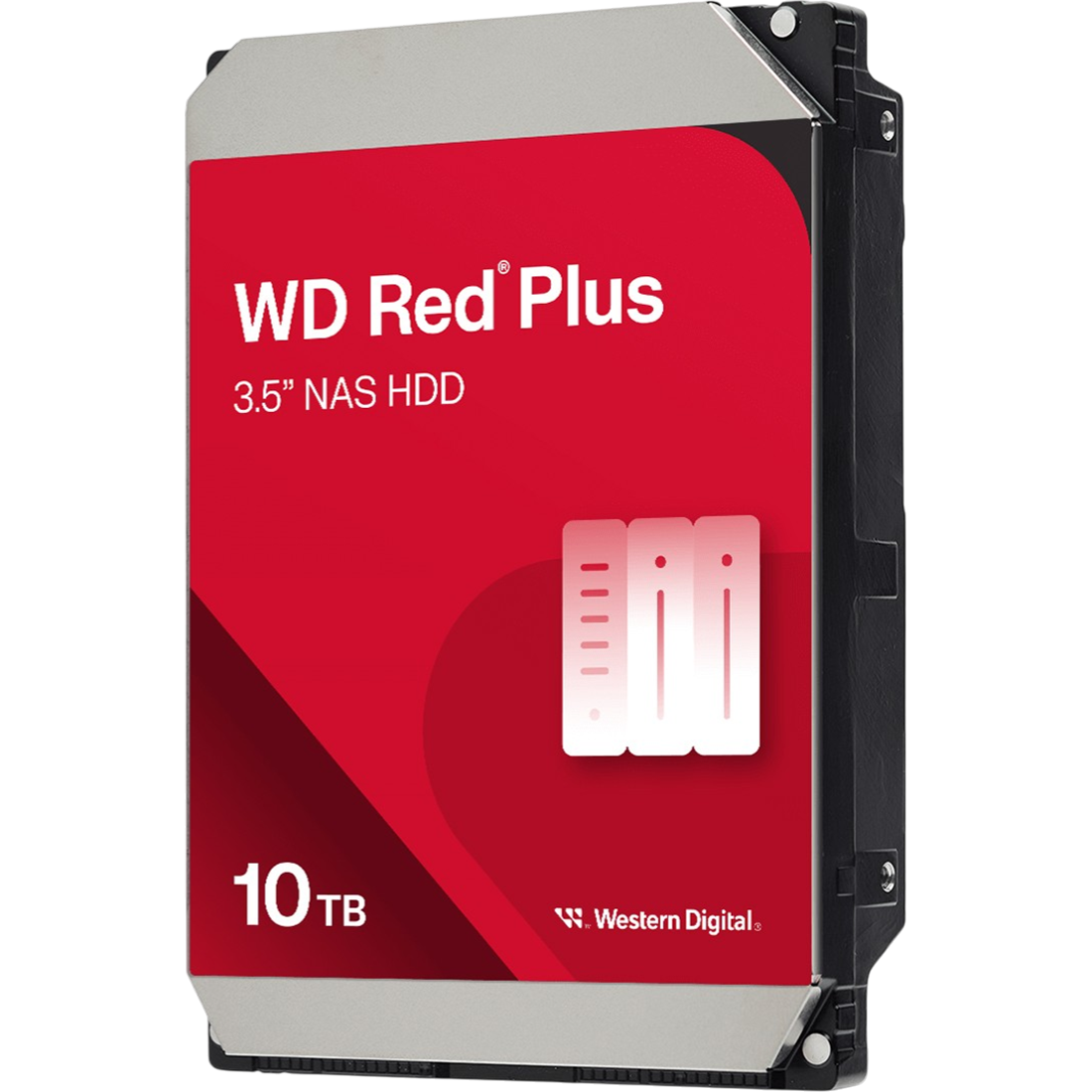 Жесткий диск / WD Red Plus 10Tb NASWD100EFGX / Жесткий диск/ HDD WD SATA3 10Tb Red Plus 7200 512Mb 1 year warranty