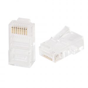 Разъем RJ45 стандартный тип сетевого коннектора, используемый для подключения кабелей категории 5e.Тип 8P8C предназначен для подключения кабелей без экрана (UTP) с толщиной изоляции до 1.05 мм / Advant ADV5e-RJ45 / Разъем RJ45 стандартный тип сетевого коннектора, используемый для подключения кабелей категории 5e.Тип 8P8C предназначен для подключения кабелей без экрана (UTP) с толщиной изоляции до 1.05 мм