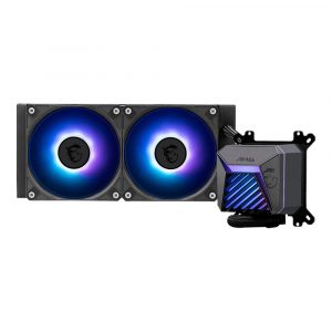 Жидкостная система охлаждения / MSI 306-7ZWAA11-L80 / Жидкостная система охлаждения MSI MAG CORELIQUID A15 240 2x ARGB Fan, ARGB Block