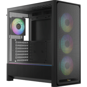 Корпус ПК без блока питания / Ocypus Delta-C70-BKG400XX-GL / Корпус ПК без блока питания/ Case Ocypus Delta C70 BK ARGB, Midi-Tower, TG, 4x120mm ARGB, 2xUSB-A 3.0 + 1xUSB-C 3.1, E-ATX, ATX, mATX, mITX Black
