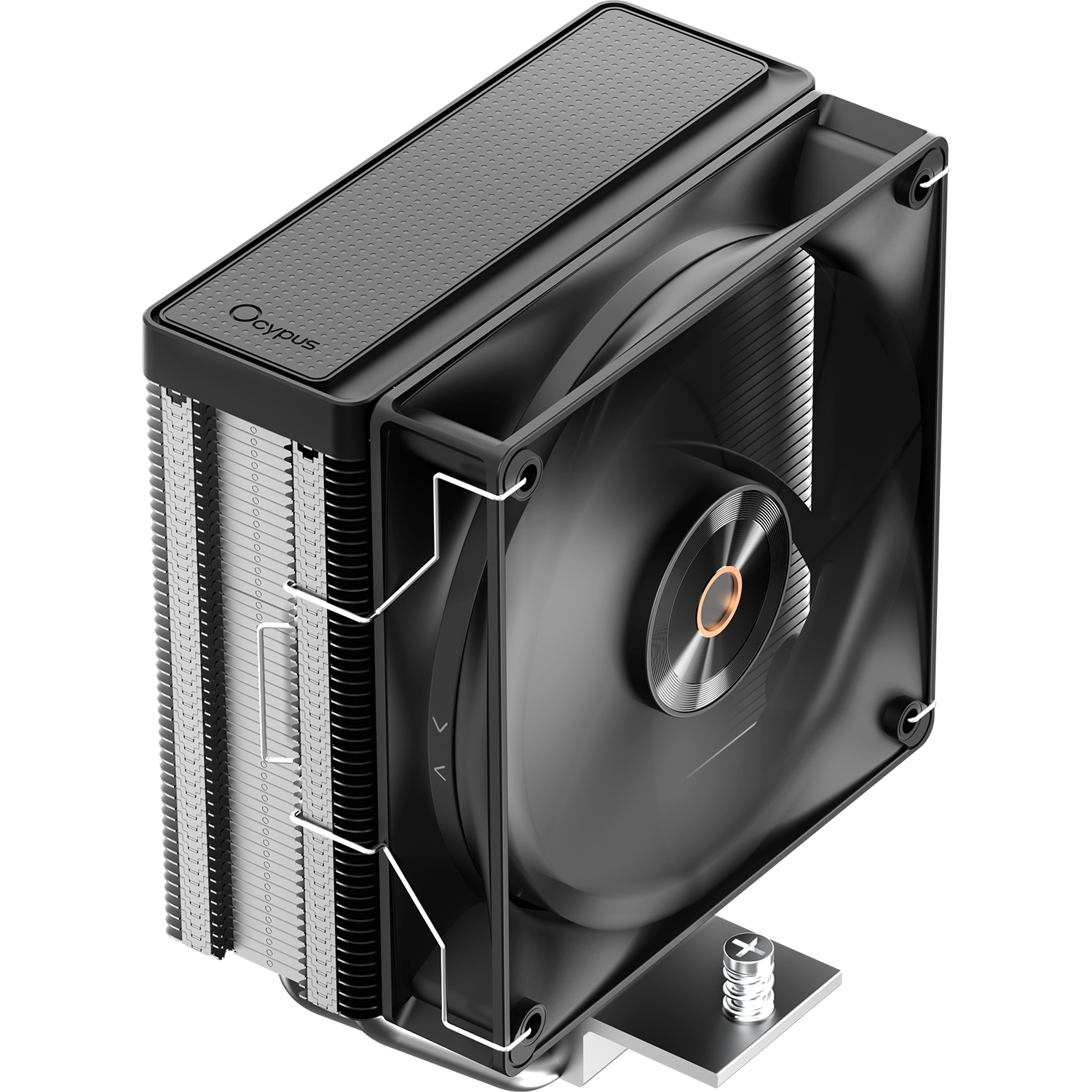 Кулер для процессора / Ocypus Delta-A40-BK1NNWN00E-GL / Кулер для процессора/ CPU Cooler Ocypus Delta A40 Elite BK (220W, 4-pin PWM, 156.7mm, Al/Cu, 4x6mm, 1x120mm, 73CFM, 29dBA, 2000RPM, S 1851/1700/1200/115X, AM5/AM4, black)
