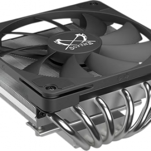 Кулер для процессора / Scythe Big Shuriken 4 Black/Silver / Кулер для процессора/ CPU Cooler Scythe Big Shuriken 4 (200W, 4-pin PWM, 67mm, Al/Cu, 6x6mm, 1x120mm, 51.98CFM, 31.78dBA, 1900RPM, S 1851/1700/1200/115X, AM5/AM4, silver, black)