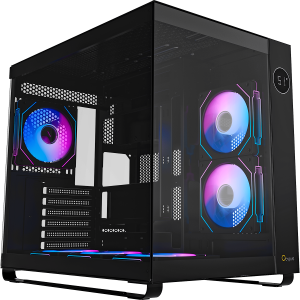 Корпус ПК без блока питания / Ocypus Iota-C70-BKD600XX-GL / Корпус ПК без блока питания/ Case Ocypus Iota C70 BK ARGB, Midi-Tower, TG, 6x120mm ARGB, 2xUSB-A 3.0 + 1xUSB-C 3.1, ATX, mATX, mITX Black