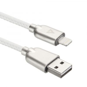 Кабели USB / ACD Systems ACD-U926-P5W / Кабели USB ACD USB кабель ACD-Allure Lightning ; USB-A Кожа, 1м, белый (ACD-U926-P5W)
