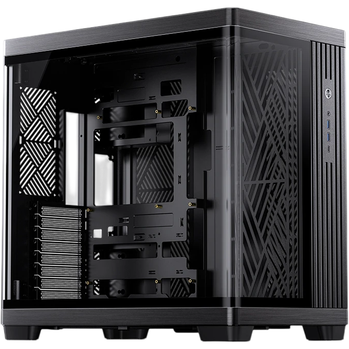 Корпус без блока питания / JONSBO TK-4 Black / Корпус без блока питания/ Case JONSBO TK-4, Midi-Tower, TG, no fan, 2xUSB-A 3.0 + 1xUSB-C 3.2, ATX, mATX, mITX Black