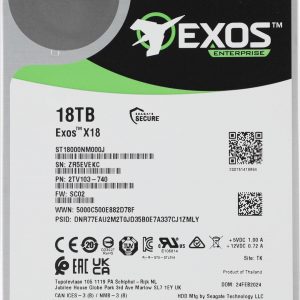 Жесткий диск / Seagate ST18000NM000J / Жесткий диск Seagate SATA-III 18Tb ST18000NM000J Server Exos X18 512E (7200rpm) 256Mb 3.5" [ST18000NM000J]
