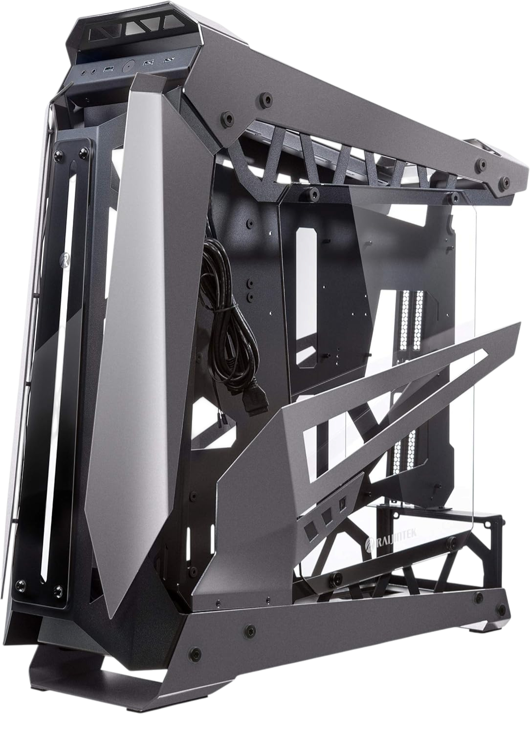 Корпус без блока питания / Raijintek 0R20B00183 / Корпус без блока питания/ Case Raijintek NYX PRO Titan, Full-Tower, TG, no fans, 3xUSB-A 3.0, SSI-EEB, E-ATX, ATX, mATX, mITX Gray