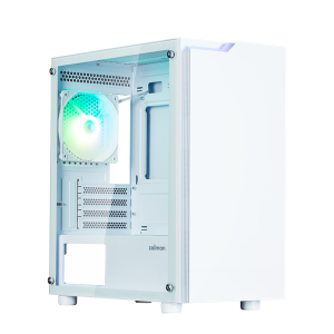 ZALMAN T4 PLUS, MATX, WHITE, WINDOW, 1 x Combo (3.5`` or 2.5``), 1x3.5``, 2x2.5", 1xUSB2.0, 2xUSB3.0, REAR 1x120mm ARGB