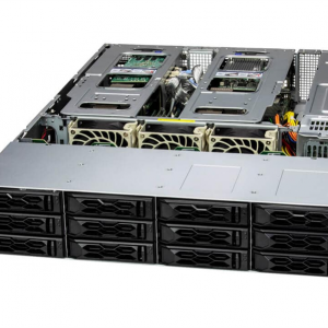 Supermicro SuperServer 2U 621C-TN12R noCPU(2) 4th/5th Gen(MCC Carrier) /TDP 350W/no DIMM(16)/12x3,5"/2,5"/2x10Gb SFP+/2x1200W/SFT-DCMS-Single /4th Config