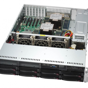 Supermicro SuperServer 2U 621P-TR noCPU(2)4th GenScalable(MCC Carrier)/TDP 300W/no DIMM(16)DDR5/ noHDD(8)LFF/6xLP,M2/2x1GbE/2x1200W