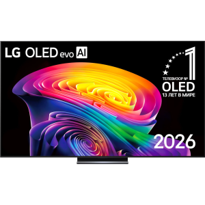 Телевизор 83`` LG / LG OLED83C6RLA.ARUG / Телевизор 83`` LG/ 83`` OLED, Ultra HD, Smart TV (WebOS 26), Wi-Fi 6, Bluetooth v5.3, MR NFC, 120Hz Native (VRR 144Hz), 2.2ch 40Вт Dolby Atmos, 4хHDMI, 2хUSB, 1 Pole, черный металл, 2026