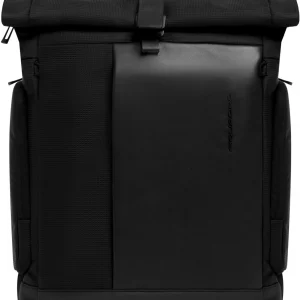 Рюкзак Piquadro Sync CA7190W145/N роллтоп черный натур.кожа/нейлон