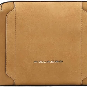 Сумка кросс-боди женская Piquadro Circle BD4870W92/SAVES песочная/зеленая натур.кожа/замша