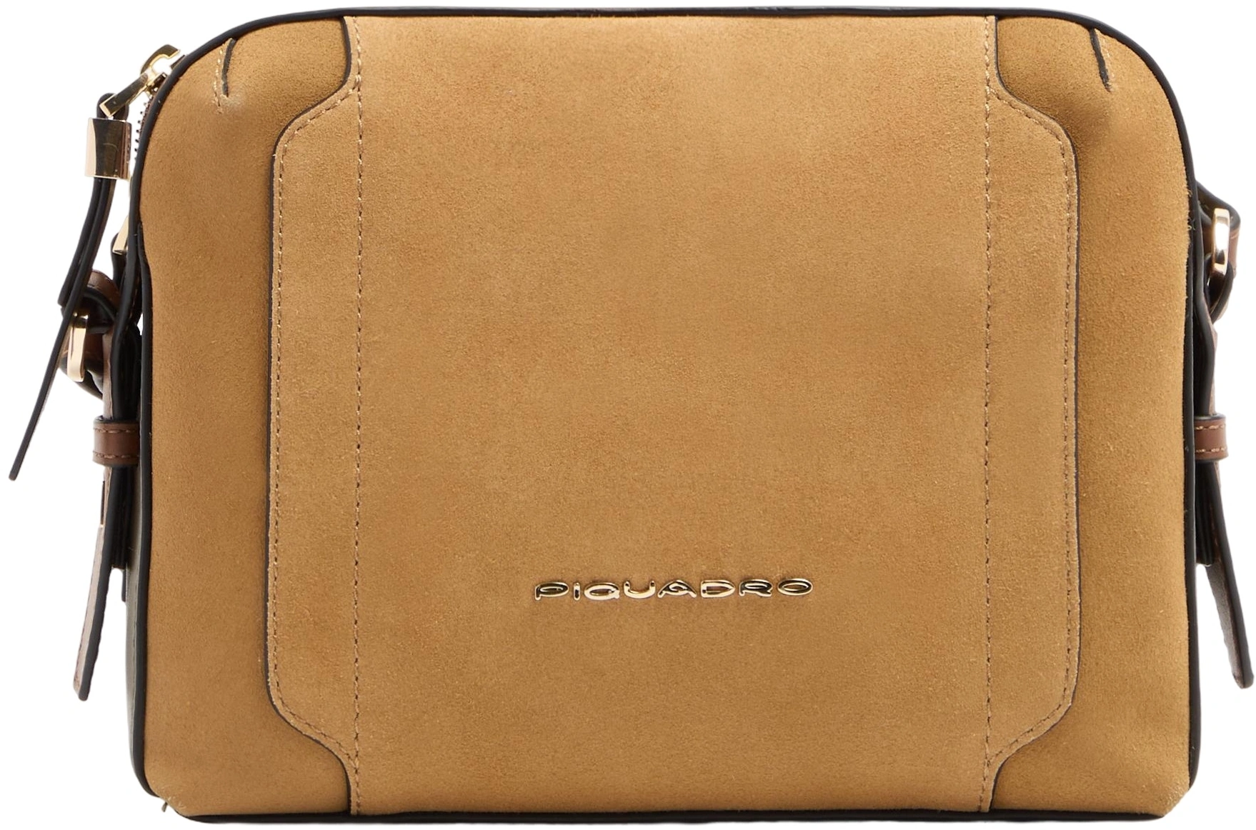Сумка кросс-боди женская Piquadro Circle BD4870W92/SAVES песочная/зеленая натур.кожа/замша