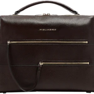 Деловая сумка женская Piquadro Patricia CA6774W140/M с отделением для ноутбука 14" коричневая натур.кожа
