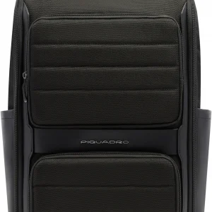 Рюкзак мужской Piquadro Oberon CA7279W150/N черный нейлон/натур.кожа