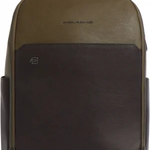 Рюкзак мужской Piquadro Black Square CA6503B3/VETM хаки/темно-коричневый