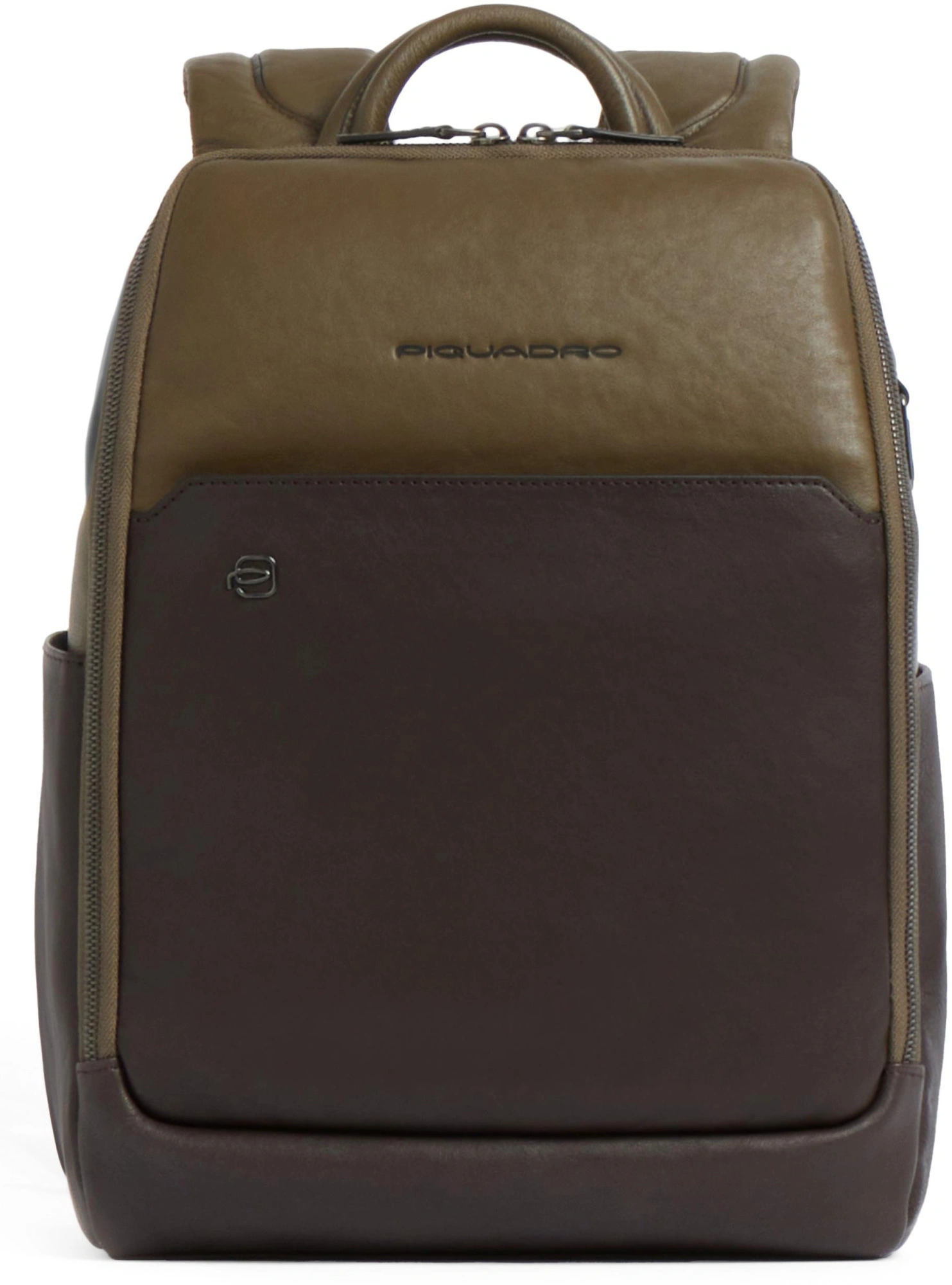 Рюкзак мужской Piquadro Black Square CA7167B3/VETM хаки/темно-коричневый натур.кожа