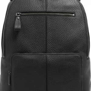 Рюкзак мужской The Bridge Manfredi 064716QQ/7R черный натур.кожа