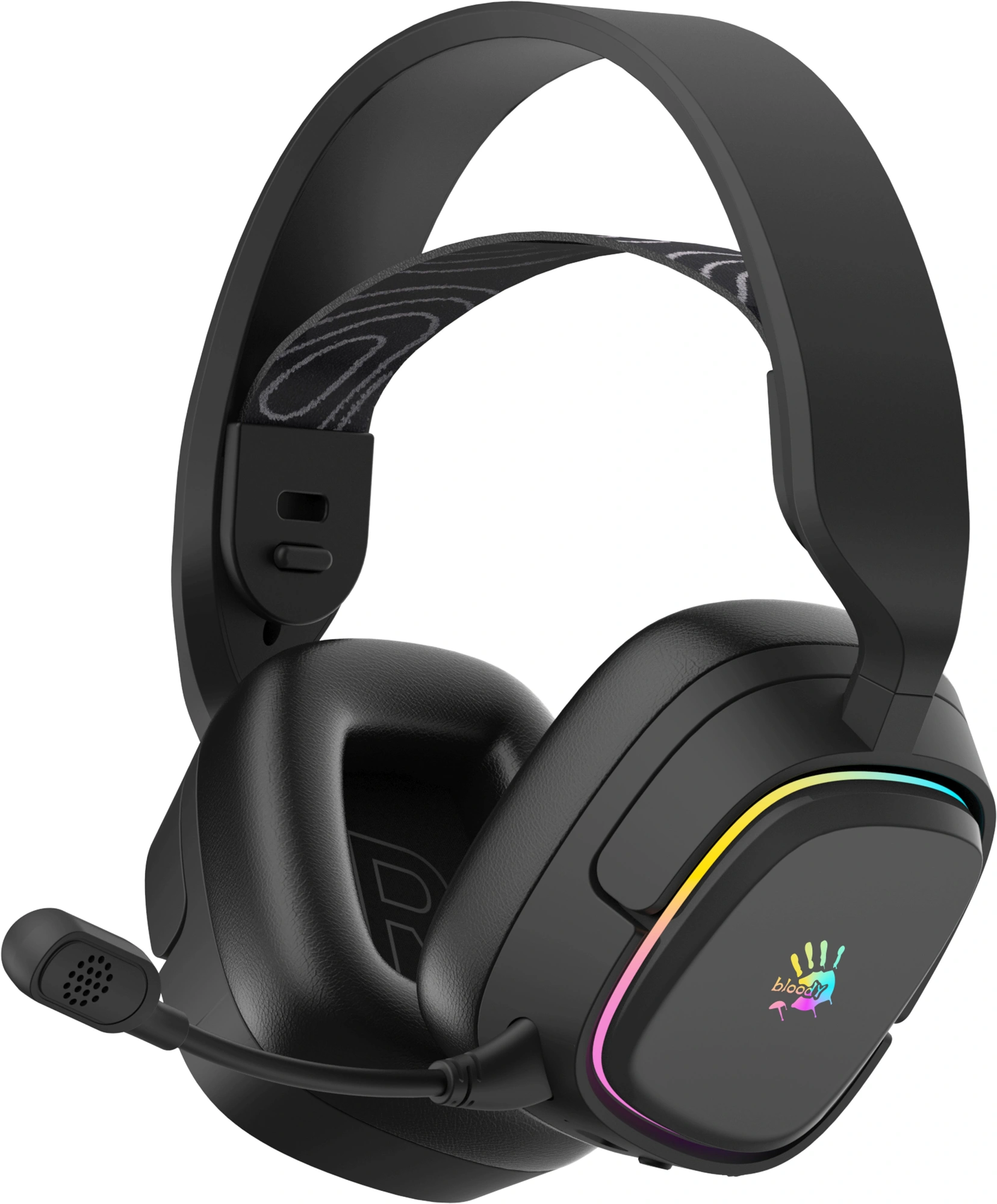 Наушники с микрофоном A4Tech Bloody GR365 черный мониторные BT/Radio/3.5mm оголовье