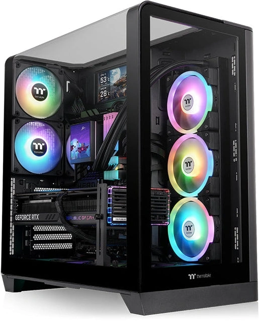 Корпус Thermaltake View 390 TG черный без БП ATX 9x120mm 2x140mm 2x200mm 2xUSB3.0 audio bott PSU