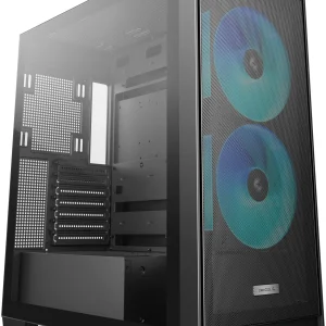Корпус Deepcool CG580 MESH 2F черный без БП ATX 10x120mm 3x140mm 2xUSB3.0 audio bott PSU